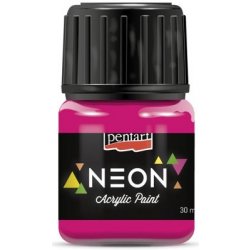 Pentart Akrylová barva neonová 30 ml RŮŽOVÁ