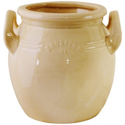 Kameninový květináč Brobacka Yellow High 21x20 cm Strömshaga – Zboží Dáma