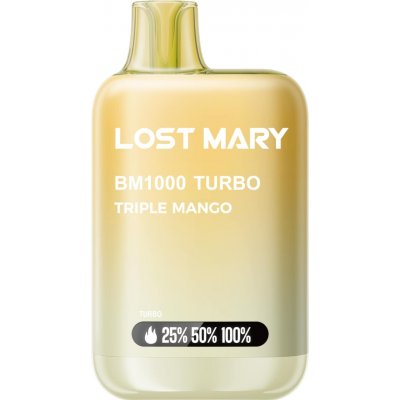 Elf Bar Lost Mary BM1000 Turbo Triple Mango 20 mg 1000 potáhnutí – Zboží Dáma