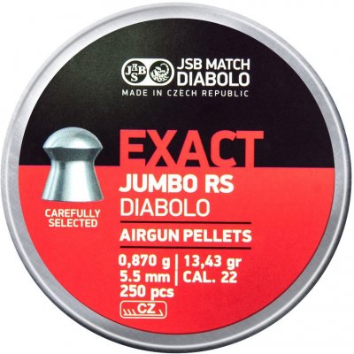JSB Exact Jumbo RS - 0,870g / 13,43gr / 5,520 mm / 500 kusů diabolek – Hledejceny.cz