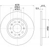 Brzdový kotouč HELLA PAGID Brzdový kotouč 8DD355116671