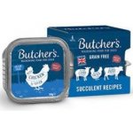 Butcher's Dog Original hovězí kuřecí a jehněčí 4 x 150 g – Sleviste.cz