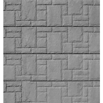 REMU Betonový plot - panel KÁMEN (50x200x4,5cm) jednostr. přírodní