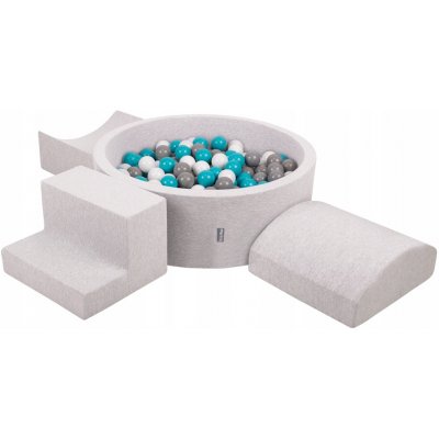KiddyMoon PPZP-OK30D-134 Suchý bazén + 200 míčků – Hledejceny.cz