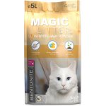 Magic Cat Magic Litter Bentonite Ultra White with Carbon Kočkolit 5 l – Hledejceny.cz