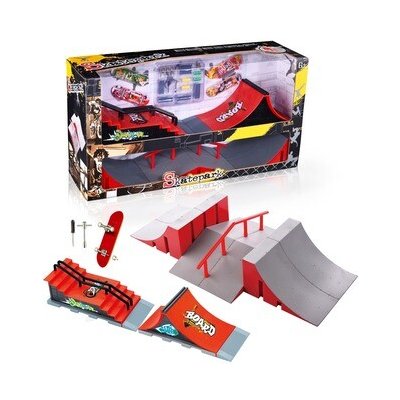 Skatepark Set XL Street Moduly s Rail Schodištěm a 2 Fingerboardy – Zbozi.Blesk.cz