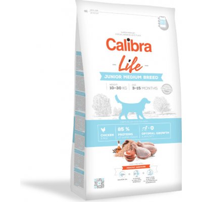 Calibra Dog Life Junior Medium Breed Chicken 3 x 12 kg – Hledejceny.cz