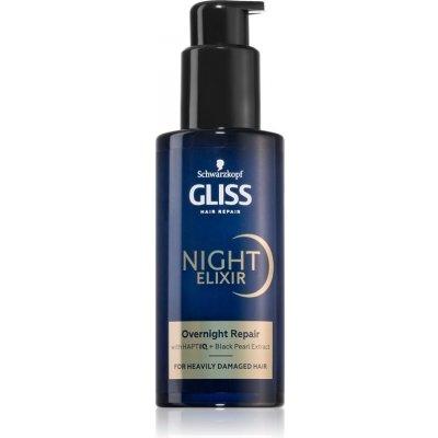 Schwarzkopf Gliss Night Elixir bezoplachový elixír pro poškozené vlasy 100 ml – Zbozi.Blesk.cz