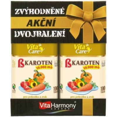 VitaHarmony Beta karoten 10.000 Promb. 100+100 tobolek ZDARMA – Hledejceny.cz