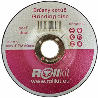 umakov-cz Brusný kotouč na ocel, 125x6x22,2mm – Hledejceny.cz