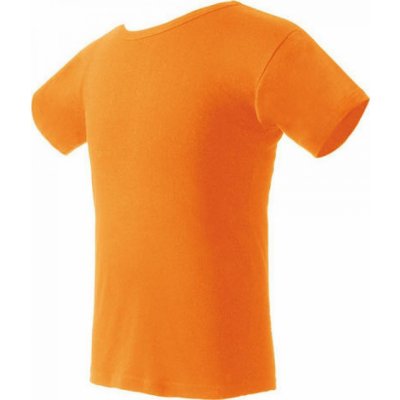 Nath bavlněné tričko K1 z poločesané bavlny s bočními švy Oranžová NH140 – Zboží Mobilmania