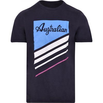Australian T-Shirt Cotton Printed blu navy