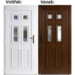 Soft Vchodové dveře Becca Zlatý dub/bílá 98x198 cm levé – Zboží Mobilmania