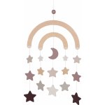 Goki Dřevěný závěsný Hvězdičky fialové – Zboží Dáma