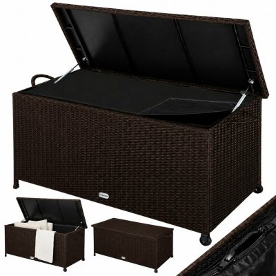 Casaria Polyratanový Ricco 117 x 53 x 60 cm hnědá 103761 – Sleviste.cz
