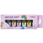 Cadence akrylové barvy na kamínky sada 6 pastelových barev + akrylový lak 25 ml – Sleviste.cz