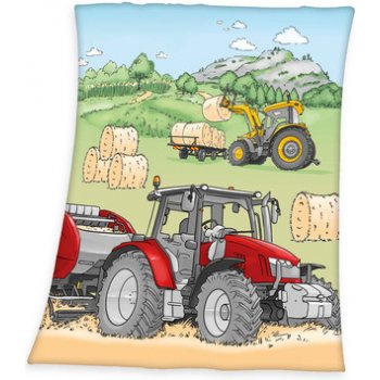 BabyBest Fleecová deka Tractor