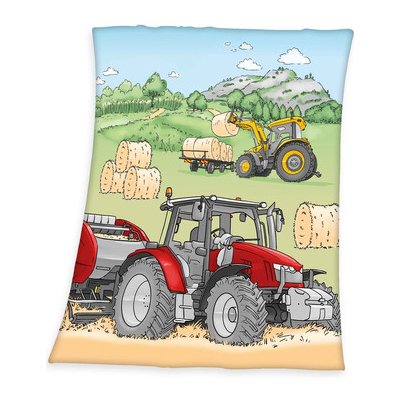 BabyBest Fleecová deka Tractor