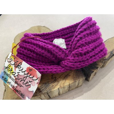 Teplá čelenka violet - Pallas atelier 0001360 – Zboží Dáma