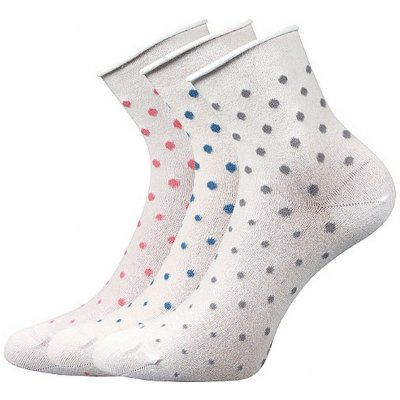 Lonka dámské ponožky FLAGRAN balení 3 páry v barevném mixu mix B
