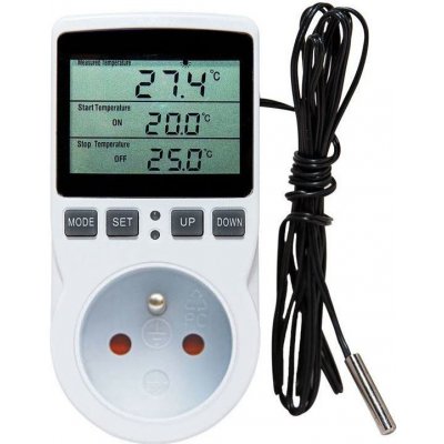 Zásuvkový termostat s časovým spínačem Hadex KT3100 digitální