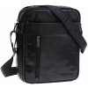 Taška  Sendi Design pánská kožená taška přes rameno B-713 černá