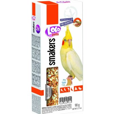 Lolo Pets Basic Smakers tyčinky ořechové pro korely 90 g – Hledejceny.cz