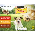 Friskies Adult hovězí kuře jehněčí ve šťávě 12 x 100 g – Sleviste.cz