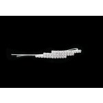 Kovová sponka s kamínky Barva: stříbrná – Zboží Dáma