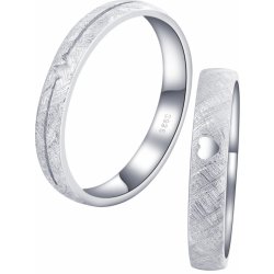 Prsteny Olivie Snubní stříbrný prsten TLUKOT SRDCE 7452
