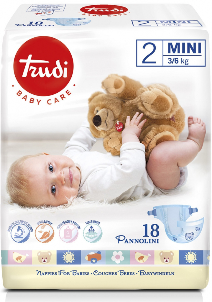 Trudi Baby Dry Fit Mini 3-6 kg 21 ks od 149 Kč - Heureka.cz