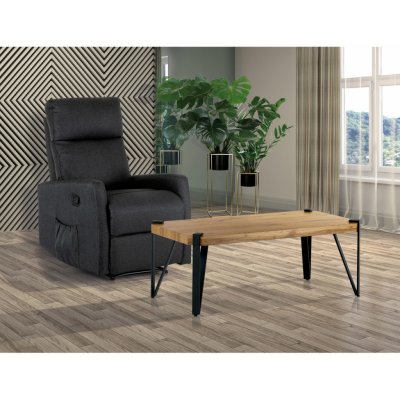 Autronic AHG-260 OAK 110 x 60 x 42 cm dekor divoký dub / černý mat – Zboží Dáma