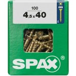 Spax Yellox Univerzální vrut, ø 4,5 × 40 mm, PZ2, zápustná hlava, 100 ks 4081020450407 – Hledejceny.cz