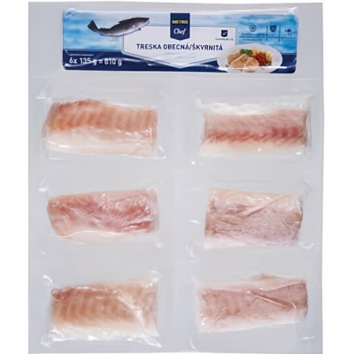 Metro Chef Treska obecná filety 6 x 135 g – Sleviste.cz