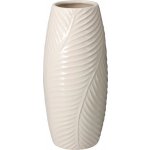 Váza porcelán 93x93x202mm motiv list, krémová – Hledejceny.cz