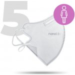 Nanolab nanorespirátor FFP2 dámský bílý 5 ks – Sleviste.cz