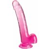 Dilda Pipedream King Cock Clear Cock with Balls 9" Pink