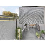 MyBestHome ratanová zástěna Pori 90 x 100 x 90 cm černá/bílá metráž – Zboží Dáma