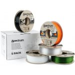 Spectrum Premium PCTG, 1,75mm, 5x250g mix Arctic White, Traffic Black, Pure Ora – Zboží Živě