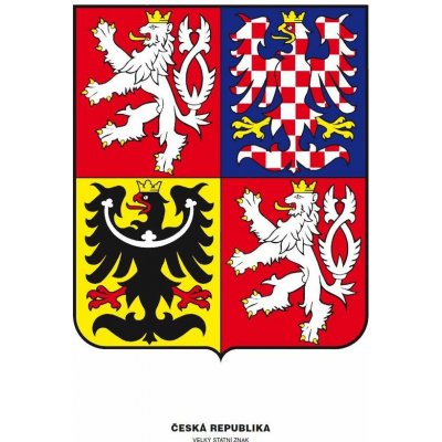 Státní znak ČR 300 × 400 mm, papír – Hledejceny.cz