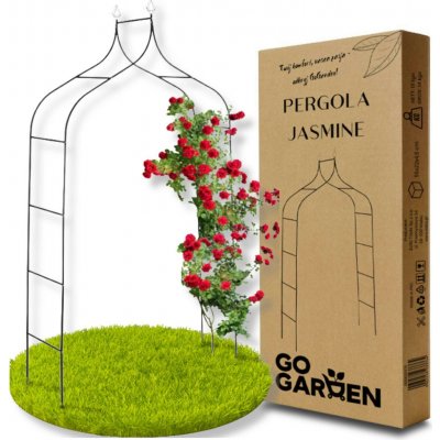 Kovová zahradní pergola pro květiny, růže a popínavé rostliny - oblouk s kotvami pro vaši zahradu – Hledejceny.cz