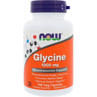 Now Foods Foods Glycine 1000 mg 100 rostlinných kapslí – Hledejceny.cz