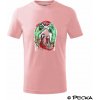 Dětské tričko Zombie Gambler Pecka design tričko dětské bavlněné růžová