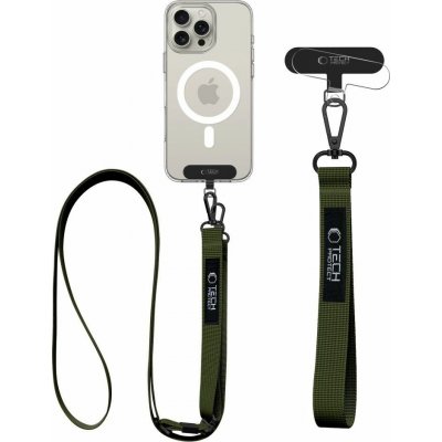 Šňůrka na krk Tech-Protect C6S Crossbody popruh na mobil 2v1 zelený – Hledejceny.cz