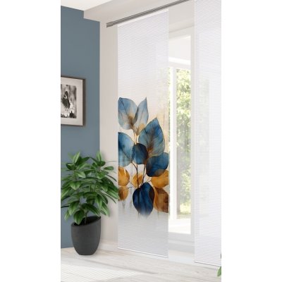 Home in green japonská stěna 84435 THALIN 0607 modra 245x60 cm (v x s) – Hledejceny.cz