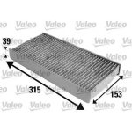 Filtr, vzduch v interiéru VALEO 698884