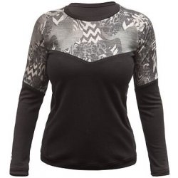 FT WOMEN'S ESCAPE MERINO LONG SLEEVE TEE BLACK ZEBRA