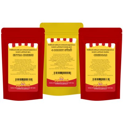 Popkornovač.cz I love cheese balíček příchutí na popcorn 3x50g – Hledejceny.cz