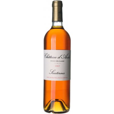 Château D'Arche Sauternes Grand Cru sladké bílé 1987 14% 0,75 l (holá láhev) – Hledejceny.cz
