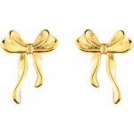 Franco Bene Náušnice s mašličkou pozlacené 2978 – Zboží Dáma